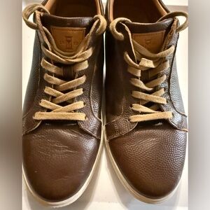 Allen Edmonds Courtside Men's Brown Leather Sneakers Size 10 D